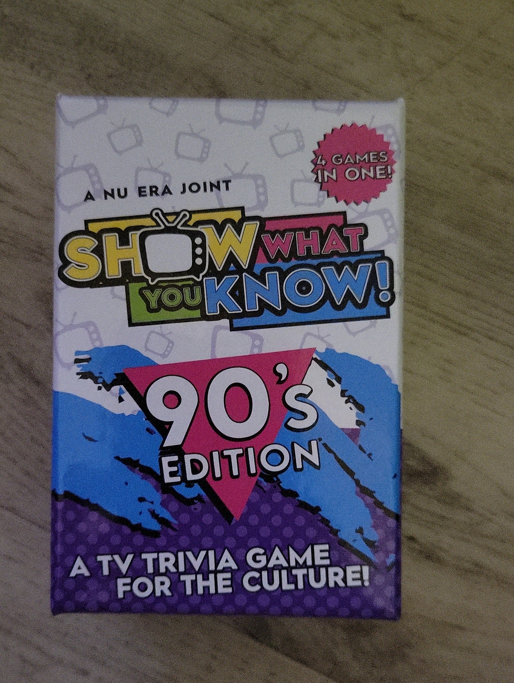 90's Edition TV Trivia Game - Purple/Blue